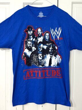 WW Legends Attitude Blue Graphic T-Shirt Men's Medium